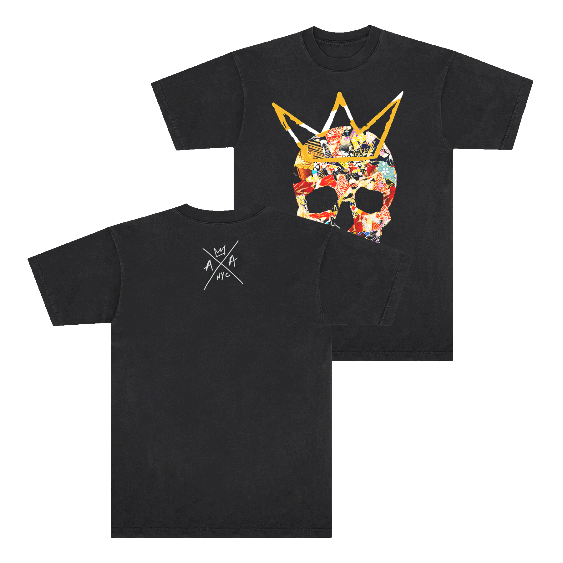 Collage Skull Tee (Graphite)– American Authors
