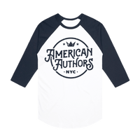 Crown Baseball Tee (White/Navy)