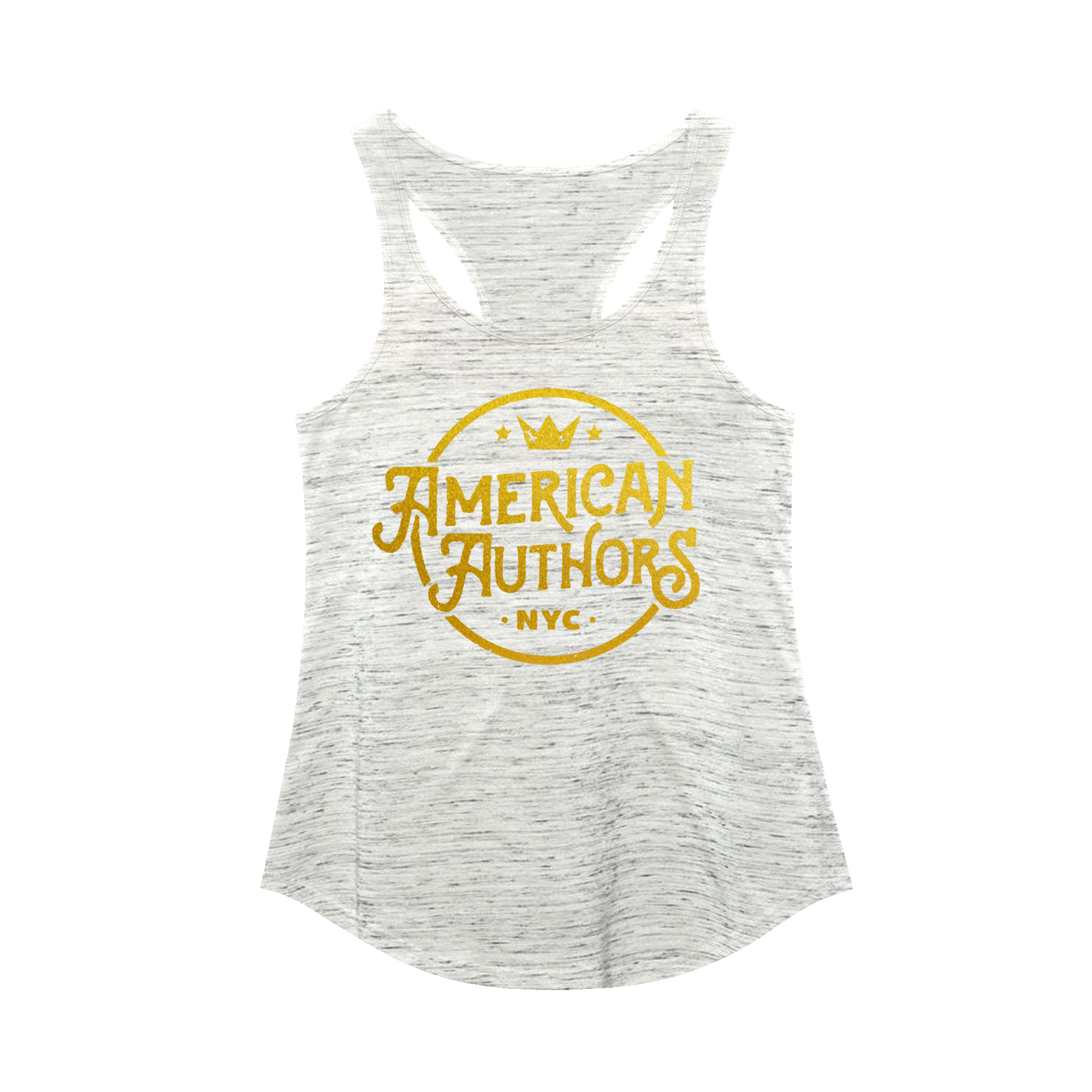 Gold Crown Racerback (White Marble)