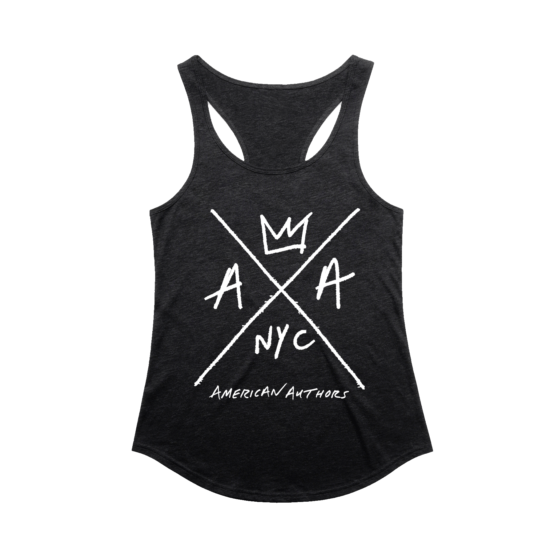 Hand Drawn Logo Ladies Racerback (Vintage Black)