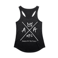 Hand Drawn Logo Ladies Racerback (Vintage Black)