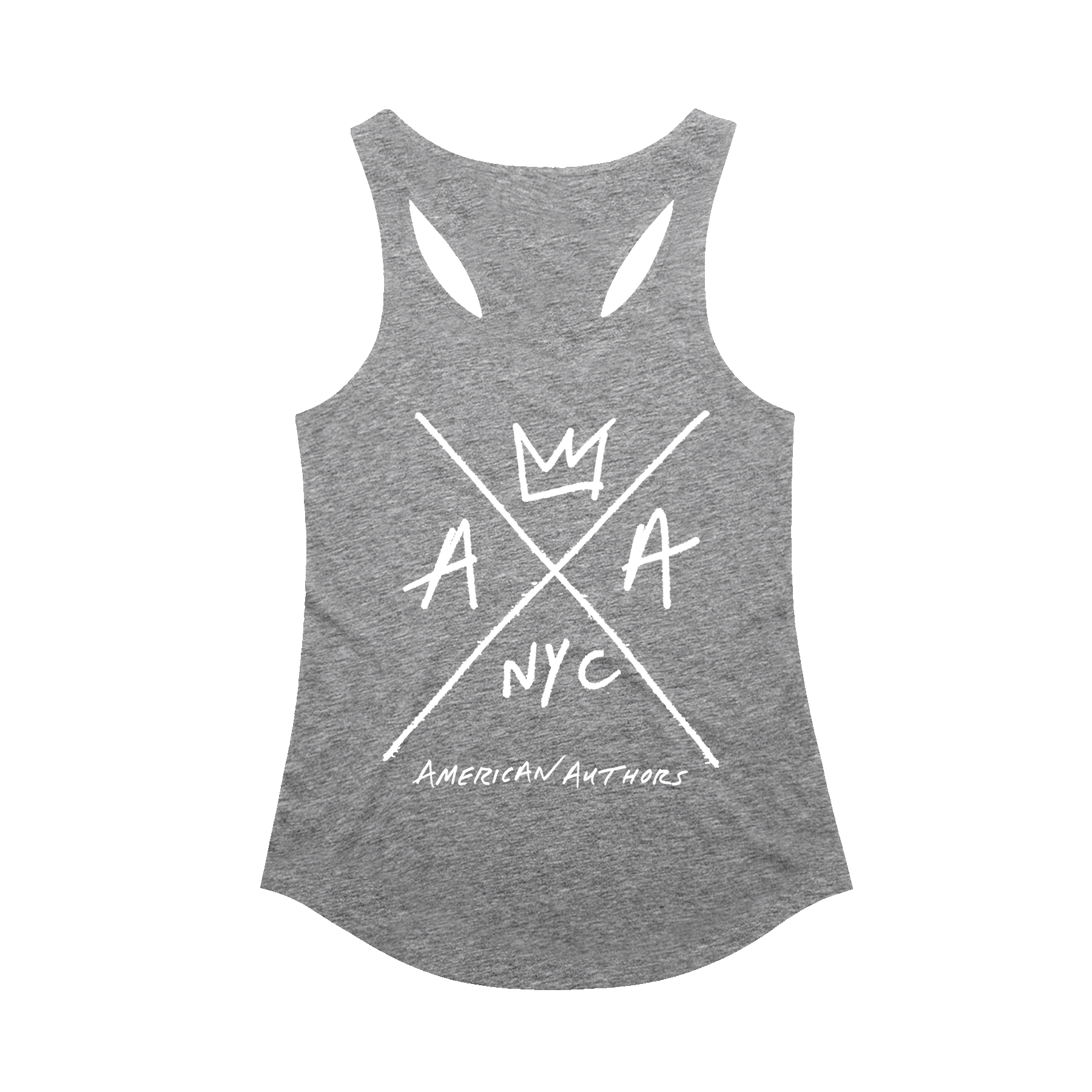 Hand Drawn Logo Ladies Racerback (Heather Grey)