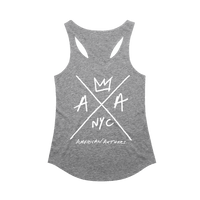 Hand Drawn Logo Ladies Racerback (Heather Grey)