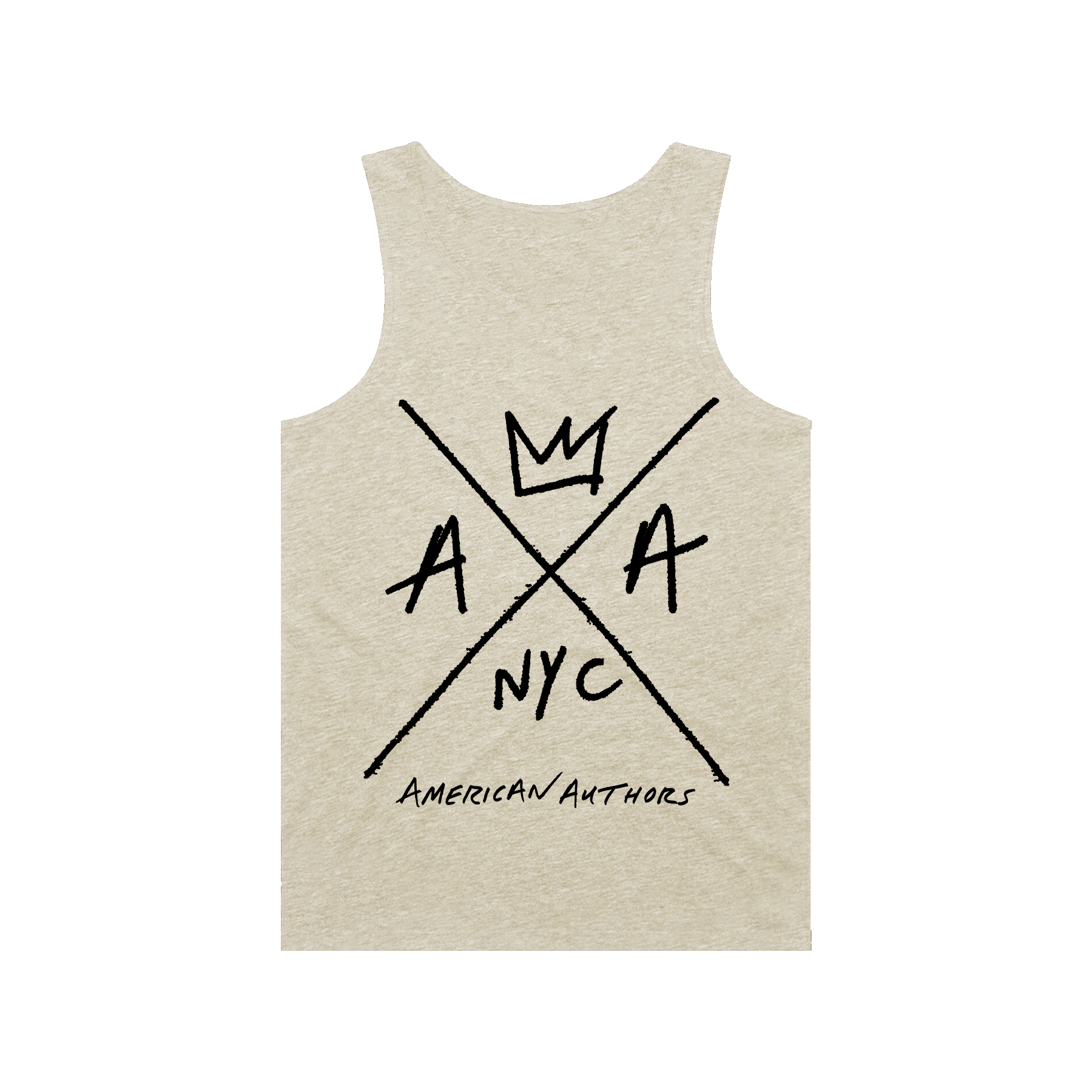 Hand Drawn Logo Tank (Tri-Oatmeal)