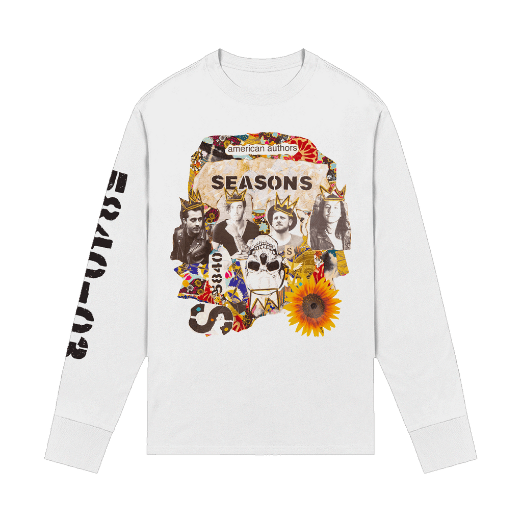 Stay Around L/S Tee (White)