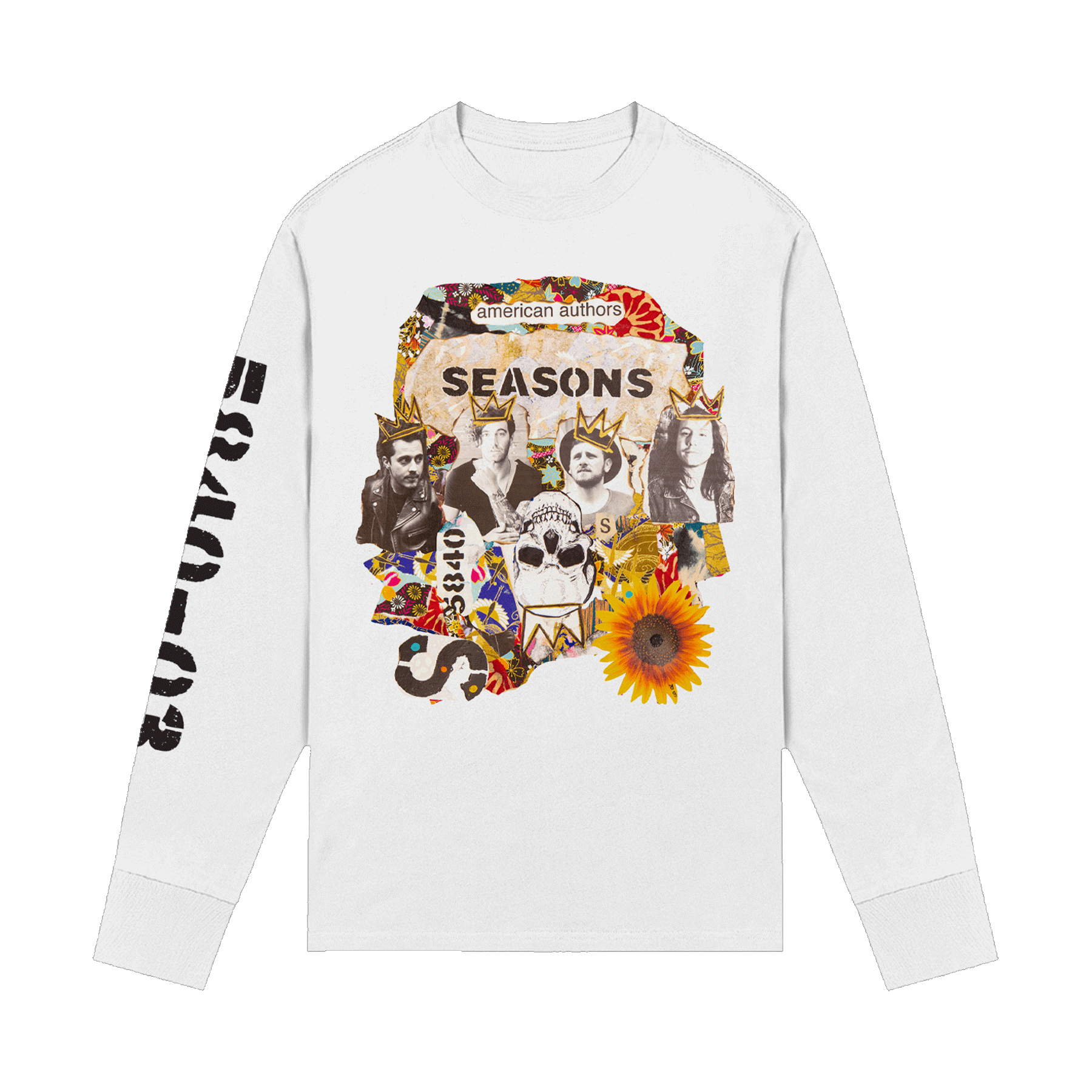 Stay Around L/S Tee (White)
