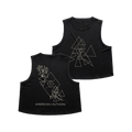 Triangle Fitted Crop Top (Black)