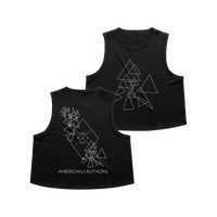 Triangle Fitted Crop Top (Black)