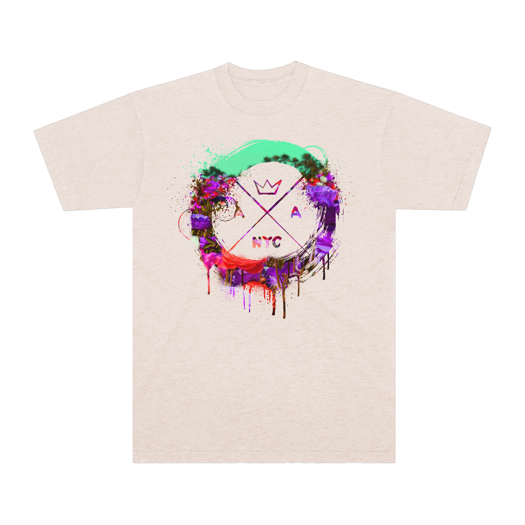 Caged Tee (Tri-Oatmeal)