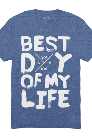 Best Day of My Life Tee (Vintage Royal)